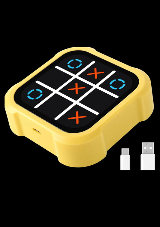 Tic Tac Toe Bolt Game, Electronic 4-in-1 Handheld Puzzle Game Console