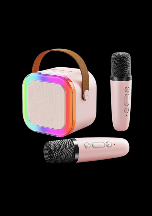 Portable Karaok sound system with 2 Wireless Mike